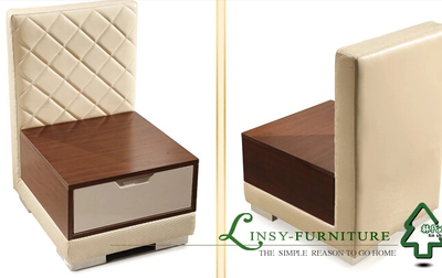 林氏木業(yè)時尚皮藝床頭柜-家居產品-焦點家居網